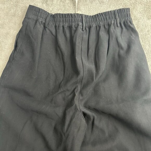 Christian Lacroix Pants Women Small Black Trouser Wide Leg High-Rise Rayon Blend - Picture 14 of 14